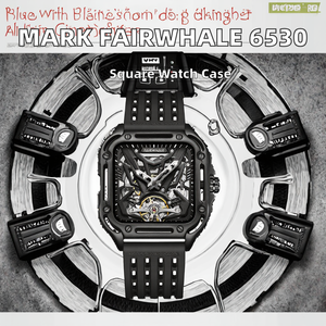 <span class=keywords><strong>Mark</strong></span> Fairwhale 6530 da uomo orologio meccanico automatico di alta qualità quadrato forato 47mm eleganti orologi da polso Casual da uomo in Silicone - Product Image 2