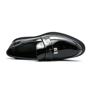Mocasines con borlas Zapatos de vestir de boda blancos para hombre con diseño de moda superior de <span class=keywords><strong>charol</strong></span> duradero cómodo - Product Image 3