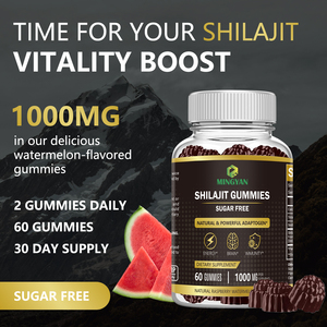 Gummies Halal de Shilajit OEM/ODM, Acide Fulvique, Énergie, Cerveau, Immunité, 1000mg par Portion, Sans Gluten, Naturel, pour Adultes et Femmes Enceintes - Product Image 3