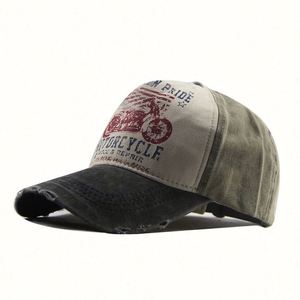 Casquette de baseball unisexe personnalisable pour l'extérieur, en toile vintage vieillie avec logo brodé en 3D, polyester/coton, fermeture à boucle métallique, modèle courant - Product Image 3