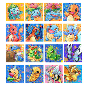 Populaire et très vendu : Art de bande dessinée Pokémon, Fan art Pikachu, Collection d'accessoires, Aimant de réfrigérateur en acrylique, Booster Pack, Jeu de société - Product Image 2