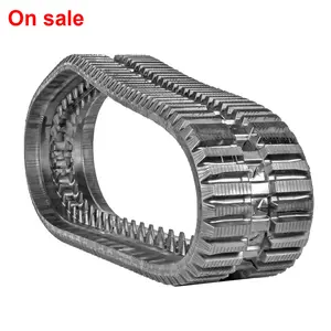 atv rubber track agricultural mini tractor chassis triangle rubber crawler tracks excavator undercarriage rubber track pad pc75