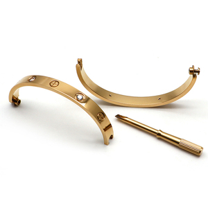 Wholesale Luxury Jewelry Stainless Steel PVD Plated Real Gold Silver <strong>Loves</strong> Screw Screwdriver Nail <strong>Bracelet</strong> for Men Women Bangle - Product Image 5