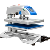 Nouvelle presse à chaud pneumatique automatique ZhengFei 16x20 à plateau pivotant pour transfert thermique sur T-shirts, certifiée CE