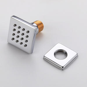 Cabezal de Ducha de Lluvia Cuadrado de Cobre, Montado en la Pared, con Rociador Lateral Presurizado, Dispositivo de Enjuague Oculto para Baño - Product Image 4