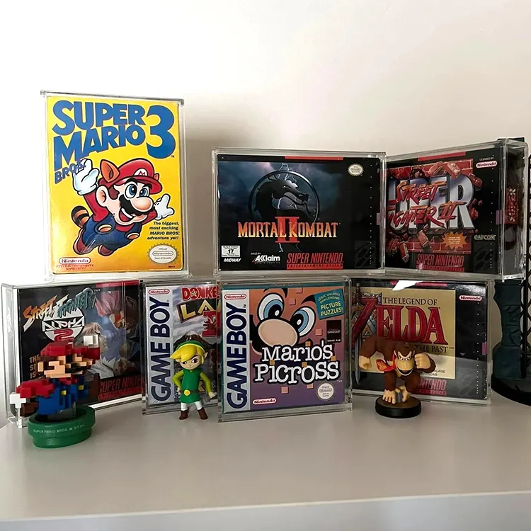 SHP Custom Acrylic Video Game Compatible With PlayStation Single CD PS1 Sega Dreamcast Display Case