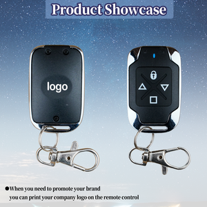 Nhỏ gọn 433.92MHz học tập điều khiển từ xa với kim loại bezel EV1527 Loại không dây từ xa báo động động cơ điều khiển từ xa - Product Image 6