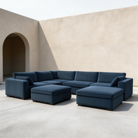 Gemütliches Cloud-Ecksofa mit integriertem Waschbecken für Familien-Filmnächte – gefertigt mit Cloud-Ecksofa und 80-Zoll-Cloud-Couch