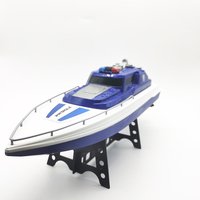 Bateau télécommandé 2,4 GHz pour enfants, bateau de pêche électrique en plastique d'extérieur avec lumières, jouets, bateau en plastique de 6 mètres H158