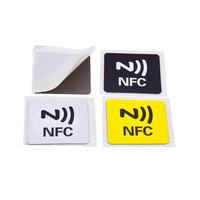 Android IOS Support 30mm 13.56mhz Tag 213 Réinscriptible NFC Tag Anti Metal NFC Sticker