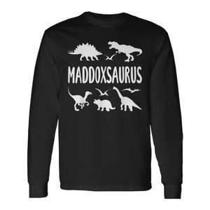T-shirt à manches longues Maddoxsaurus Dinosaur pour garçons avec motif Dino - Product Image 1