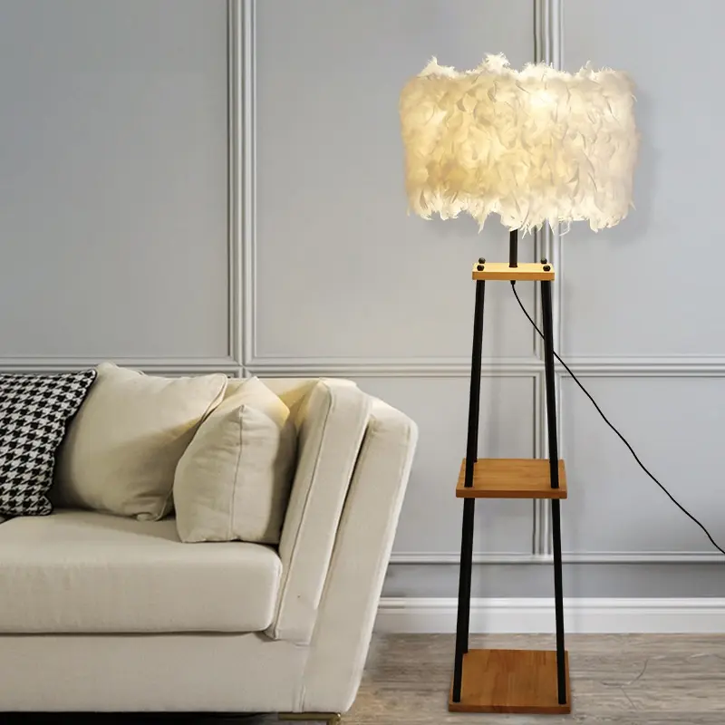 Feder Stehlampe künstlerische Persönlichkeit kreative warme romantische Schlafzimmer Wohnzimmer Studie dekorative Lampe