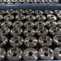 Poulie de distribution sur mesure T5 T10 S3M S5M S8M à profil d'engrenage 16T 18T 20T 24T, usinée CNC en aluminium et acier, avec alésage personnalisé et vis de réglage