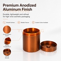 Boîte à tabac en aluminium mince de 250 ml avec étiquette privée personnalisée, boîte en métal à couvercle vissé, conteneur hermétique, boîte à thé en métal, emballage pour café