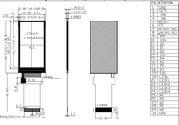 Mini écran LCD IPS de 1,9 pouces, 170x320, interface SPI/MCU, module d'affichage TFT LCD avec pilote ST7789V pour dispositif médical