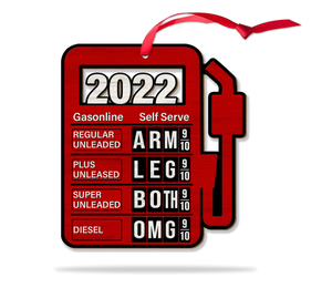 Ornements <span class=keywords><strong>de</strong></span> <span class=keywords><strong>noël</strong></span> <span class=keywords><strong>2022</strong></span>, ornements d'arbre en bois coupé en ligne au gaz, décoration pour ferme, Station, voiture-drôle - Product Image 1