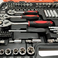 Juego de Llaves de Trinquete de 151 Piezas, Kit de Herramientas de Reparación Manual Multiusos para Mantenimiento del Hogar y del Automóvil, Otras Herramientas Manuales