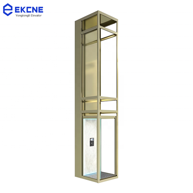 China Manufacturer Tailor Made Villa House Elevator Lift Gearless Space Saving Glass Design Aluminum Alloy Platform Elevator