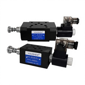 Valvola di controllo del flusso elettromagnetica idraulica sovrapposta MFS-02/03T /<span class=keywords><strong>P</strong></span>/<span class=keywords><strong>A</strong></span>/<span class=keywords><strong>B</strong></span>, valvola <span class=keywords><strong>a</strong></span> farfalla per controllo velocità rapida/lenta - Product Image 1