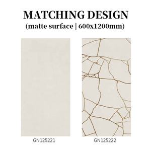 Carreaux muraux rustiques <span class=keywords><strong>fragment</strong></span>és de fissure dorée finition mate 600x1200mm grès cérame émaillé céramique - Product Image 5
