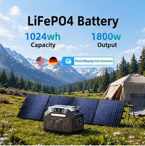 delta 2 1800w 1024wh competitive price china wholesale 1800w portable <b>solar</b> power station with 100W 200W 400W 500W <b>solar</b> <b>panel</b> - Product Image 1