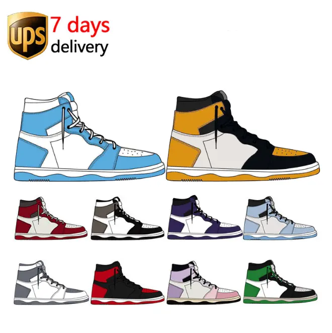 Dropshipping Walking style shoes fashion brand Retro 1 high quality LOW OG Basketball shoes Jordaneliedlys 1