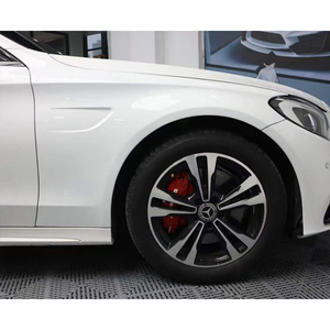 Aile de remplacement en ABS à ajustement parfait et géométrique pour Mercedes Classe C C63 W205 2015-2021 Noir brillant/Aspect carbone - Product Image 4
