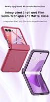 Étui de protection intégral antichoc en PC transparent mat pour Motorola Razr 70 Ultra