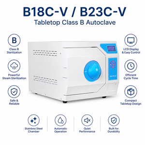 เครื่องนึ่งฆ่าเชื้อแบบอัตโนมัติ Zenithlab Class B ระบบ<span class=keywords><strong>ไอ</strong></span>น้ำแรงดันสูง พร้อมหน้าจอสัมผัสและตัวตั้งเวลา - Product Image 2