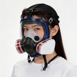 Máscara de Gas Completa con Filtros para Protección Respiratoria contra Productos Químicos, Pesticidas, Pintura en Aerosol, Polvo Industrial y Rescate en Incendios - Product Image 4