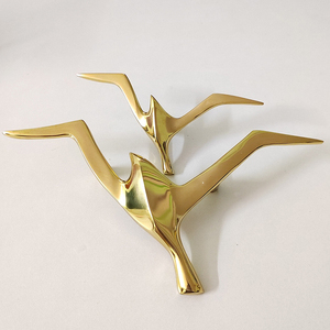 <strong>Modern</strong> Abstract Brass Birds Seagull <strong>Knobs</strong> Hotel Villa Furniture Art Decorative <strong>Drawer</strong> Shoe Wine Cabinet Door Handle Pulls - Product Image 4