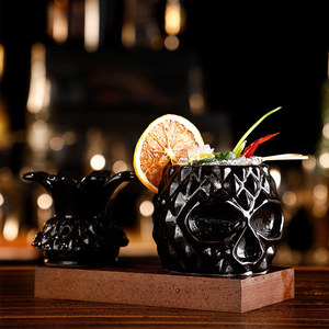 Guangzhou <span class=keywords><strong>Hefa</strong></span> Shark Tazas Novedad Venta al por mayor Barra mexicana Decoración Forma de piña Vidrio Tiki Crokery Cóctel Cerámica Tiki Taza Barras - Product Image 4