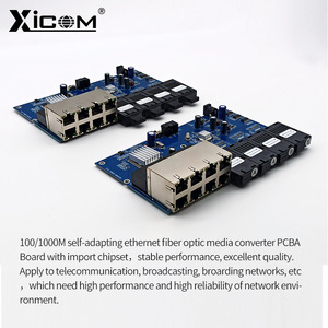 Placa PCBA de Switch XICOM 1000M Gigabit de 4 Fibra y 8 Puertos, Módulo de Red de 12V, Fibra Única/Doble, Full/Half Duplex - Product Image 4