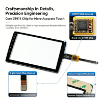 Film anti-explosion multi-touch pour écran tactile de voiture 9 pouces 2.5D, moule commun, fabrication en usine