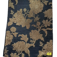 Tissu jacquard brocart floral métallisé personnalisé 149 g/m² pour robes de mariée, vêtements et artisanat