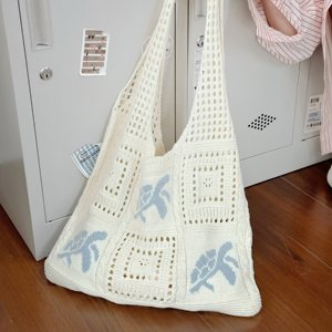 Borsa da spiaggia estiva da donna Design all'<span class=keywords><strong>uncinetto</strong></span> con modello di tartaruga marina borsa da viaggio borsa da spiaggia di grande capacità - Product Image 1