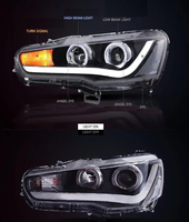 Kit de phares avant LED Plug and Play avec feux de jour modifiés pour Mitsubishi Lancer EX 2008-2016