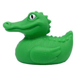 Mới nhất PVC Squeaky 9.7 cm Gator cao su vịt cá sấu logo Bath đồ chơi số lượng lớn in động vật cho trẻ mới biết đi bồn tắm thẳng đứng <span class=keywords><strong>Float</strong></span> đồ chơi - Product Image 2