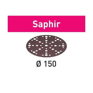FESTOOL - 575195 Feuille abrasive STF-D150/48 Saphir (25 pièces) -EAN 4014549296998 ABRASIFS - Product Image 1