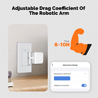 MOES Tuya Smart Finger Robot Warp Switch Button Key Smart Life App dengan Kontrol Suara Melalui Alexa, Google Assistant
