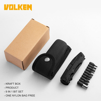 Multitool avec pince à ressort et couteau pliant