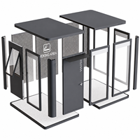 Cocovia Cabine de bureau modulaire en aluminium perforé, poste de sécurité, abri pour fumeurs, guichet de billetterie, kiosque visiteurs