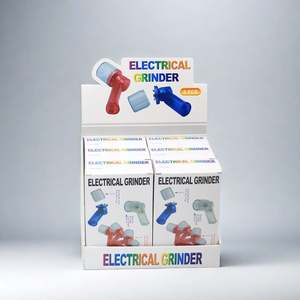 Nouveau moulin à herbes électrique miniature en plastique durable avec poignée, logo personnalisé, broyeur à tabac portable avec emballage en boîte unique - Product Image 6