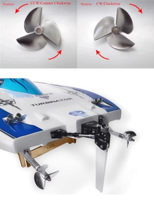 Hélice de aluminio CNC de 3 palas, serie TFL O, 56-70 mm, paso 1.4, para barco modelo RC - Product Image 5