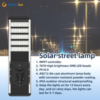 Lampe solaire tout-en-un pour rue, lampe LED intégrée en aluminium, IP66 étanche, haute puissance, éclairage solaire extérieur