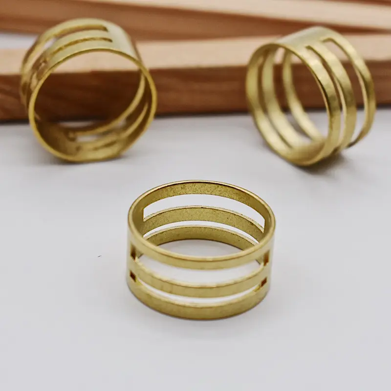 Customer Size High quality Open Loop Ring Single Ring Closure Brass Hanging Loop Ring for DIY Fittings