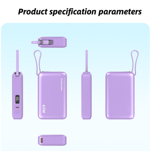 Batterie externe 65W PD à charge rapide <span class=keywords><strong>20000mAh</strong></span> avec câble Type-C intégré, affichage numérique, <span class=keywords><strong>chargeur</strong></span> <span class=keywords><strong>portable</strong></span> pour ordinateur <span class=keywords><strong>portable</strong></span> - Product Image 2