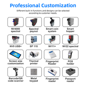 Self servis yazarkasa Kiosk dokunmatik ekran ödeme Kiosk termal yazıcı kredi kart okuyucu sikke geri dönüşüm kendini sipariş Kiosk - Product Image 4