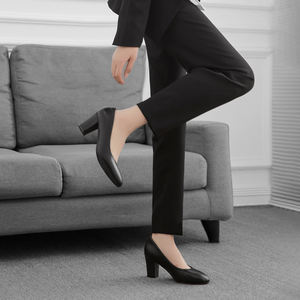 Zapatos <span class=keywords><strong>de</strong></span> mujer clásicos personalizados, zapatos <span class=keywords><strong>de</strong></span> vestir <span class=keywords><strong>de</strong></span> <span class=keywords><strong>azafata</strong></span> <span class=keywords><strong>de</strong></span> temperamento a la moda, zapatos antideslizantes, zapatos <span class=keywords><strong>de</strong></span> trabajo <span class=keywords><strong>de</strong></span> tacón grueso con cabeza redonda - Product Image 5