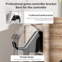 Support mural universel AOLION AL-XB2318 pour manette, en ABS noir et blanc, présentoir pour accessoires de jeu